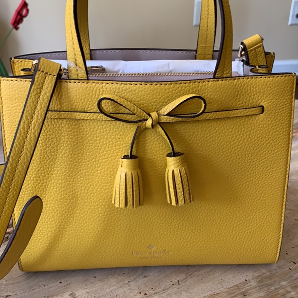 KATE SPADE Small Hayes Satchel - Sunflower color - Picture 8 of 9
